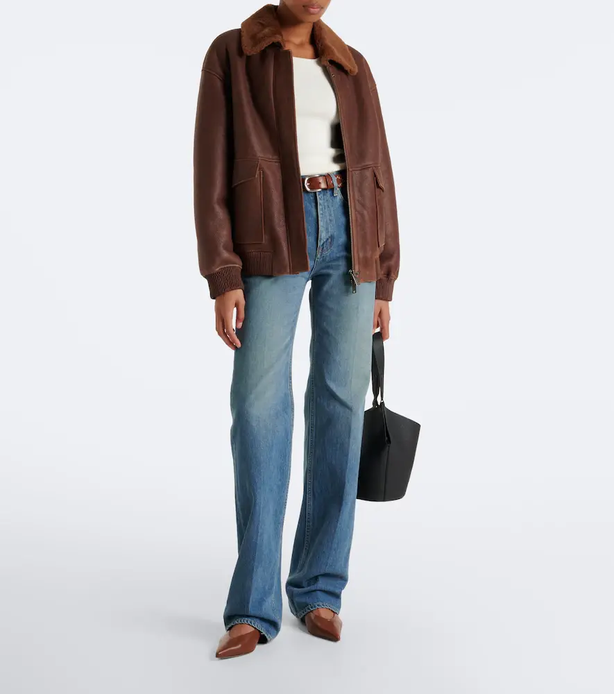 ARMA Riley shearling-trimmed leather jacket | Thumbnail 3 ARMA Riley shearling-trimmed leather jacket | Thumbnail 3