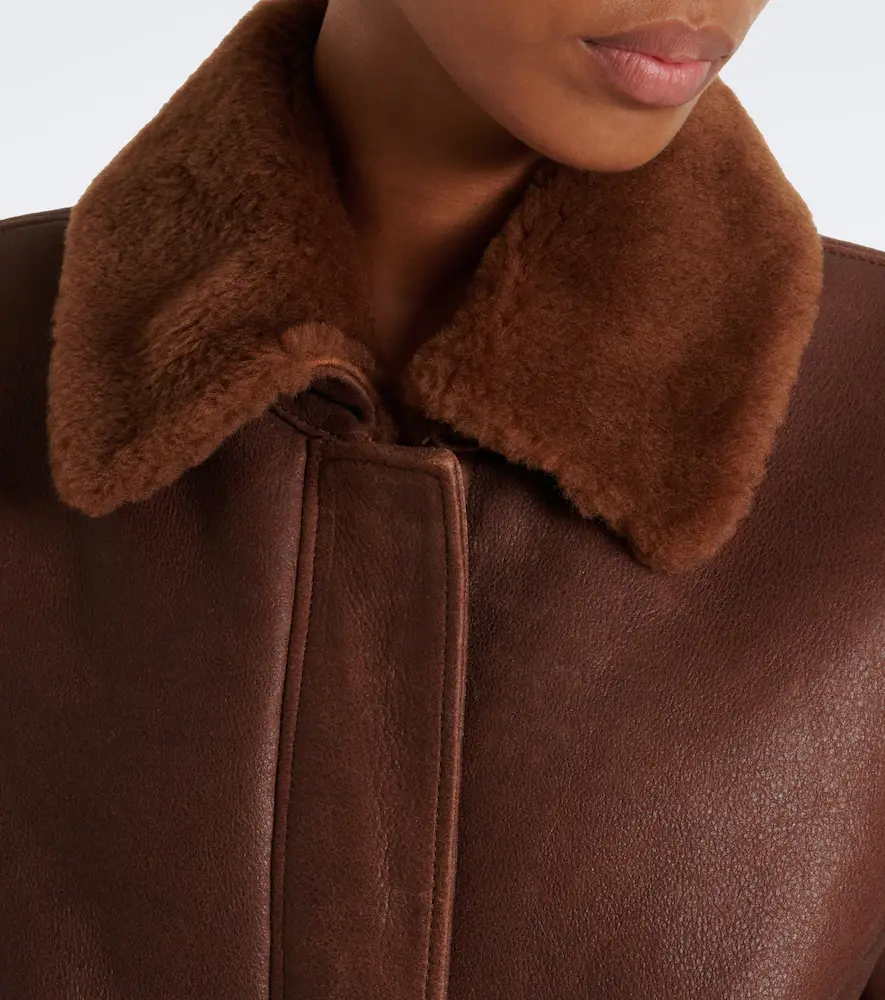 ARMA Riley shearling-trimmed leather jacket | Thumbnail 4 ARMA Riley shearling-trimmed leather jacket | Thumbnail 4
