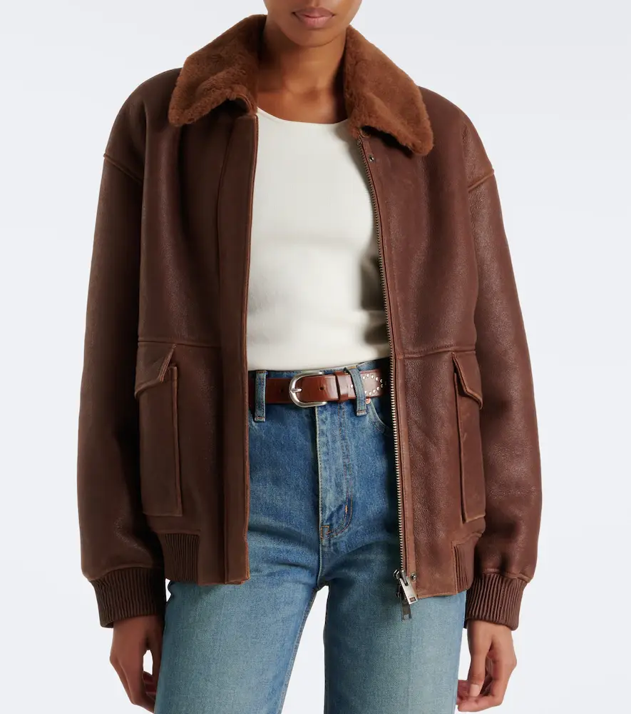 ARMA Riley shearling-trimmed leather jacket | Thumbnail 6 ARMA Riley shearling-trimmed leather jacket | Thumbnail 6