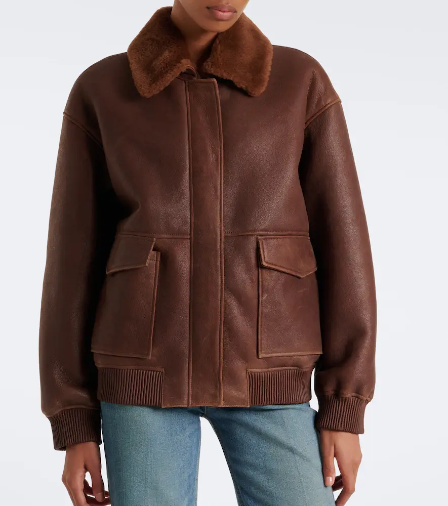 ARMA Riley shearling-trimmed leather jacket | Thumbnail 7 ARMA Riley shearling-trimmed leather jacket | Thumbnail 7