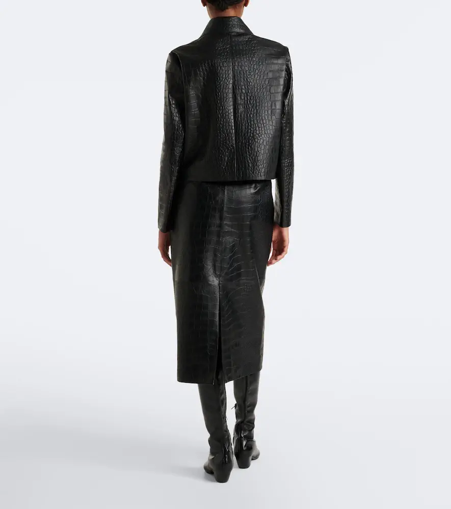 ARMA Meeka croc-effect leather pencil skirt | Thumbnail 4 ARMA Meeka croc-effect leather pencil skirt | Thumbnail 4