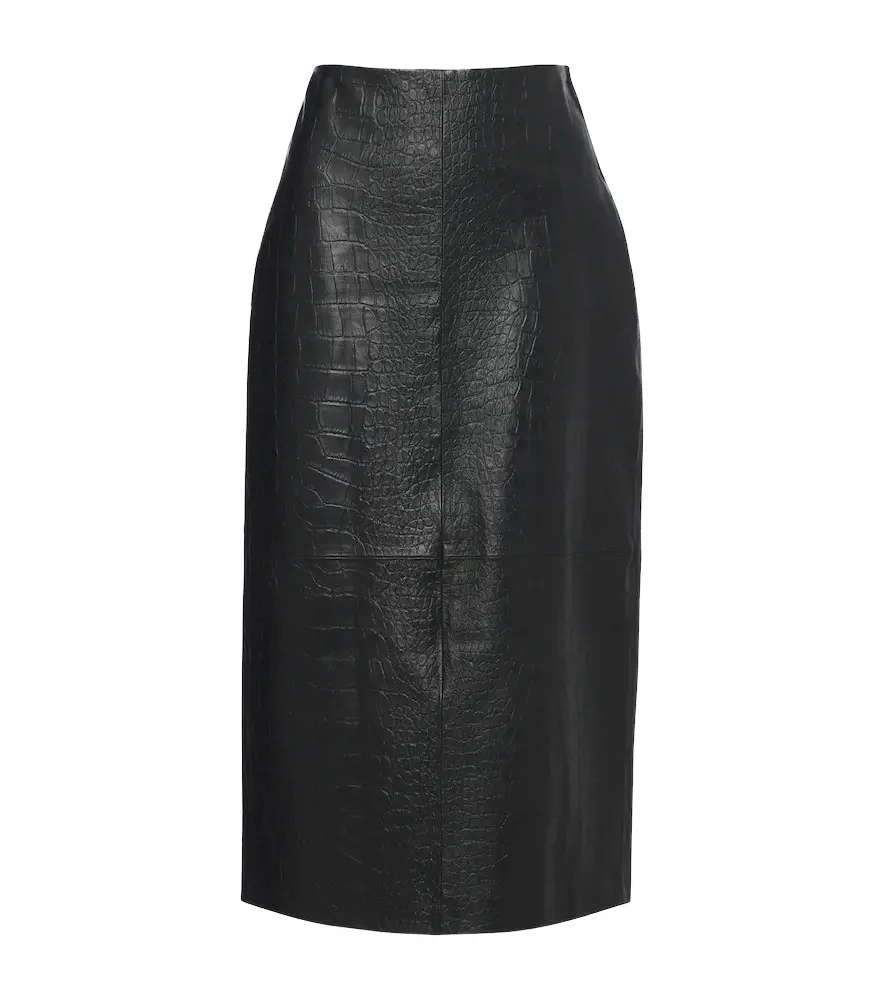 ARMA Meeka croc-effect leather pencil skirt