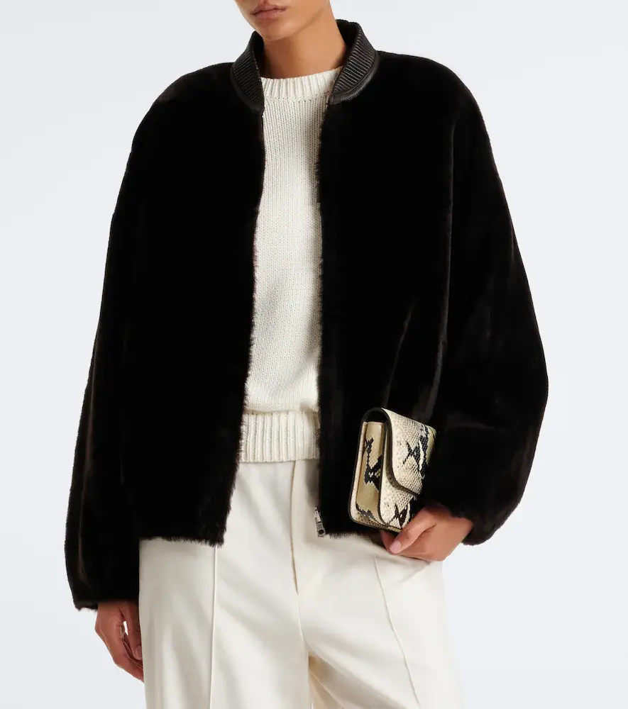 ARMA Violet reversible shearling bomber jacket | Thumbnail 3 ARMA Violet reversible shearling bomber jacket | Thumbnail 3