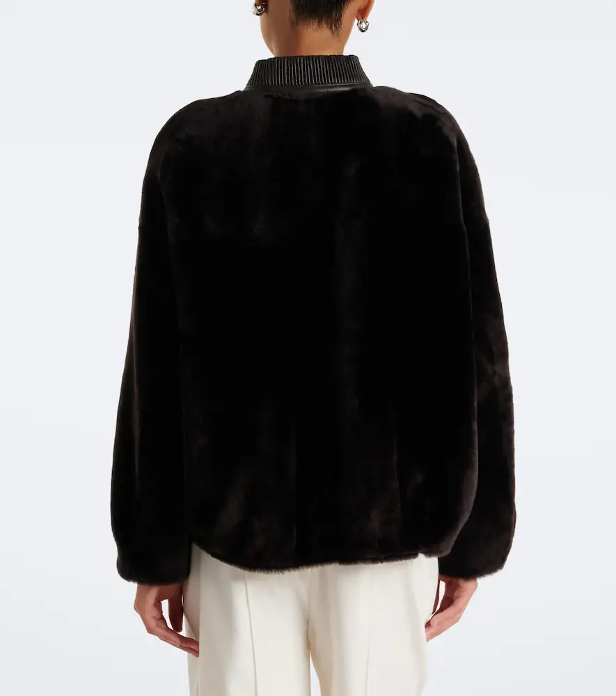 ARMA Violet reversible shearling bomber jacket | Thumbnail 4 ARMA Violet reversible shearling bomber jacket | Thumbnail 4