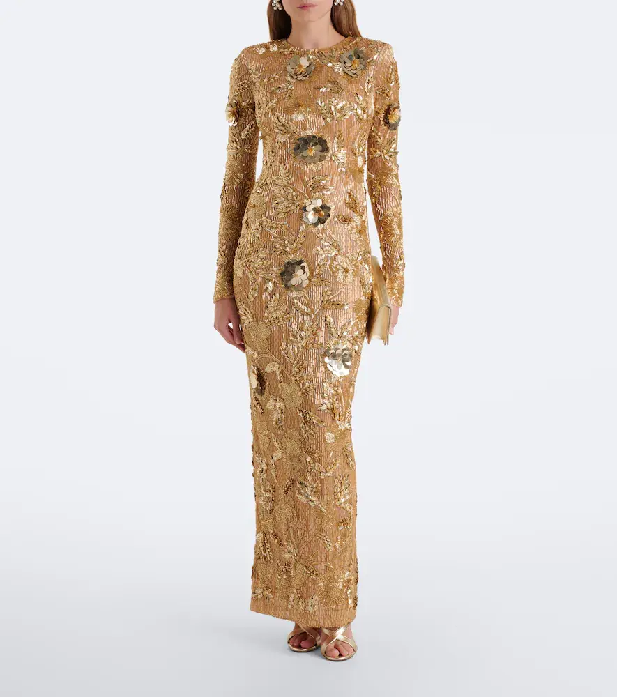 RACHEL GILBERT Pierre embellished floral-appliqué gown | Thumbnail 4 RACHEL GILBERT Pierre embellished floral-appliqué gown | Thumbnail 4