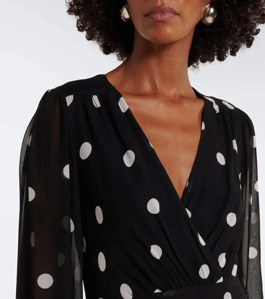 Rixo Elsie polka-dot georgette maxi dress | Thumbnail 3 Rixo Elsie polka-dot georgette maxi dress | Thumbnail 3