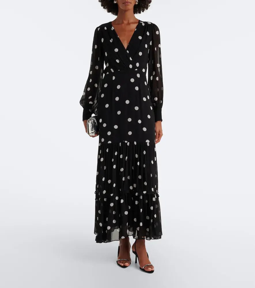 Rixo Elsie polka-dot georgette maxi dress | Thumbnail 5 Rixo Elsie polka-dot georgette maxi dress | Thumbnail 5