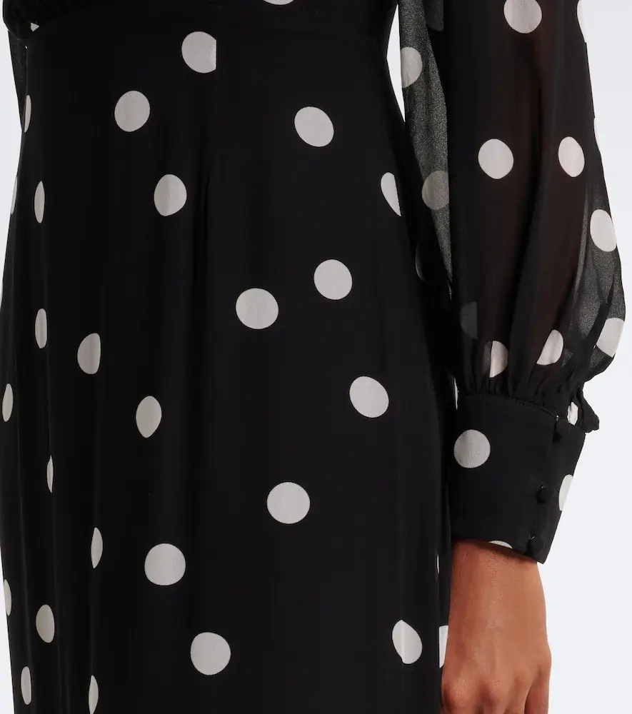 Rixo Elsie polka-dot georgette maxi dress | Thumbnail 6 Rixo Elsie polka-dot georgette maxi dress | Thumbnail 6