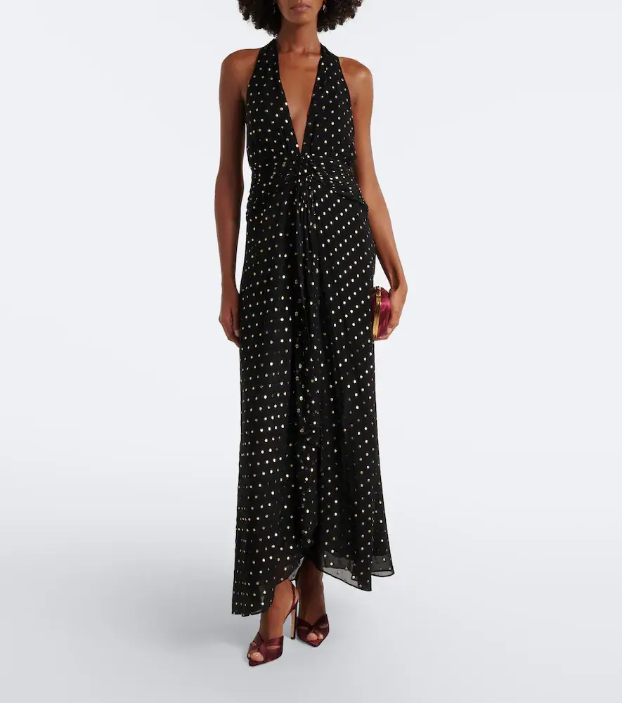 Rixo Alaina polka-dot halterneck maxi dress | Thumbnail 6 Rixo Alaina polka-dot halterneck maxi dress | Thumbnail 6