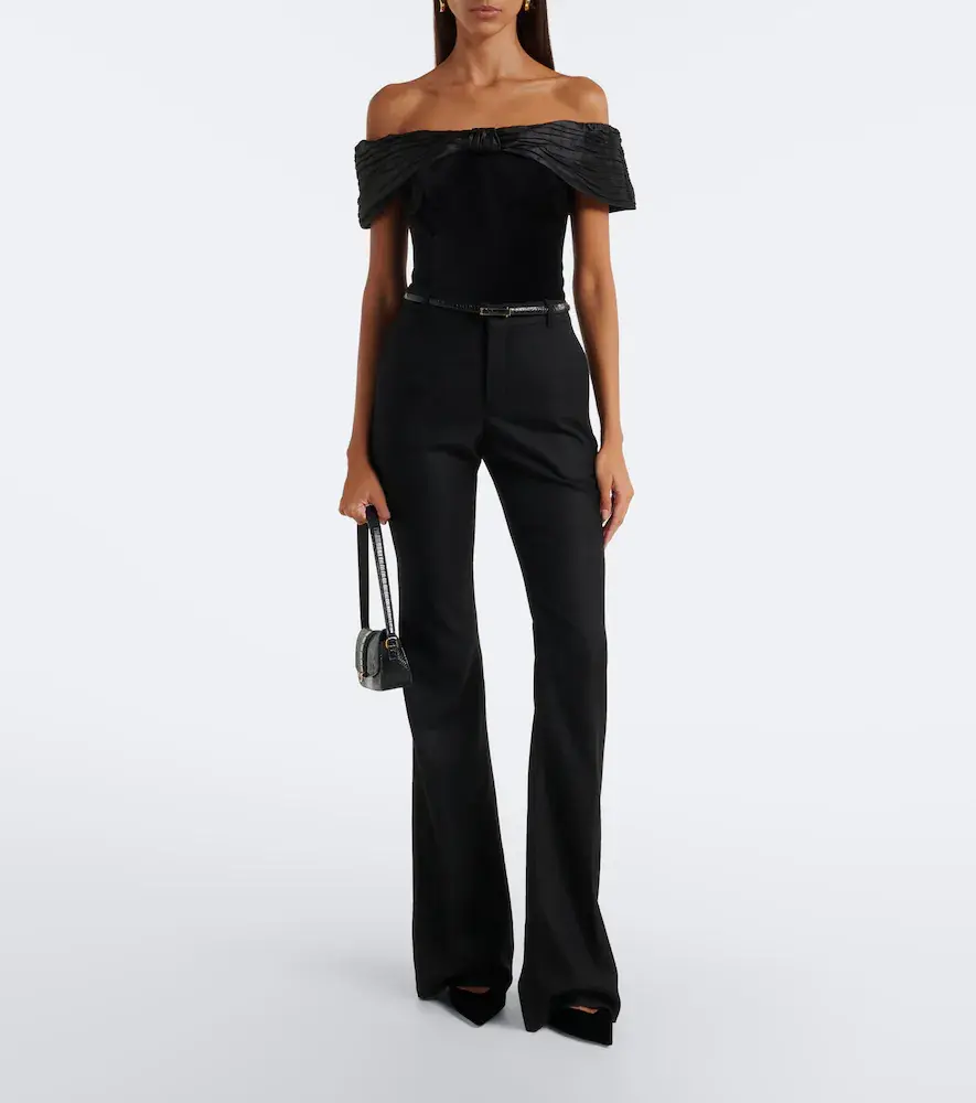 Rixo Chime off-shoulder cotton velvet top | Thumbnail 6 Rixo Chime off-shoulder cotton velvet top | Thumbnail 6