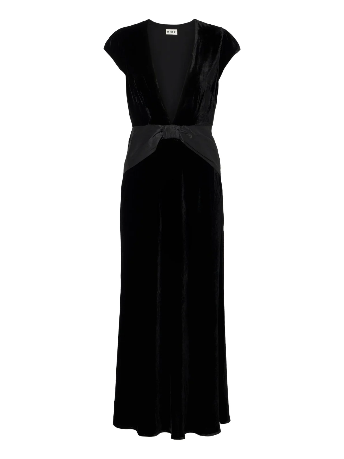 Arlette draped velvet midi dress Arlette draped velvet midi dress