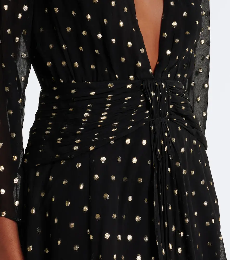 Rixo Clove polka-dot chiffon minidress | Thumbnail 5