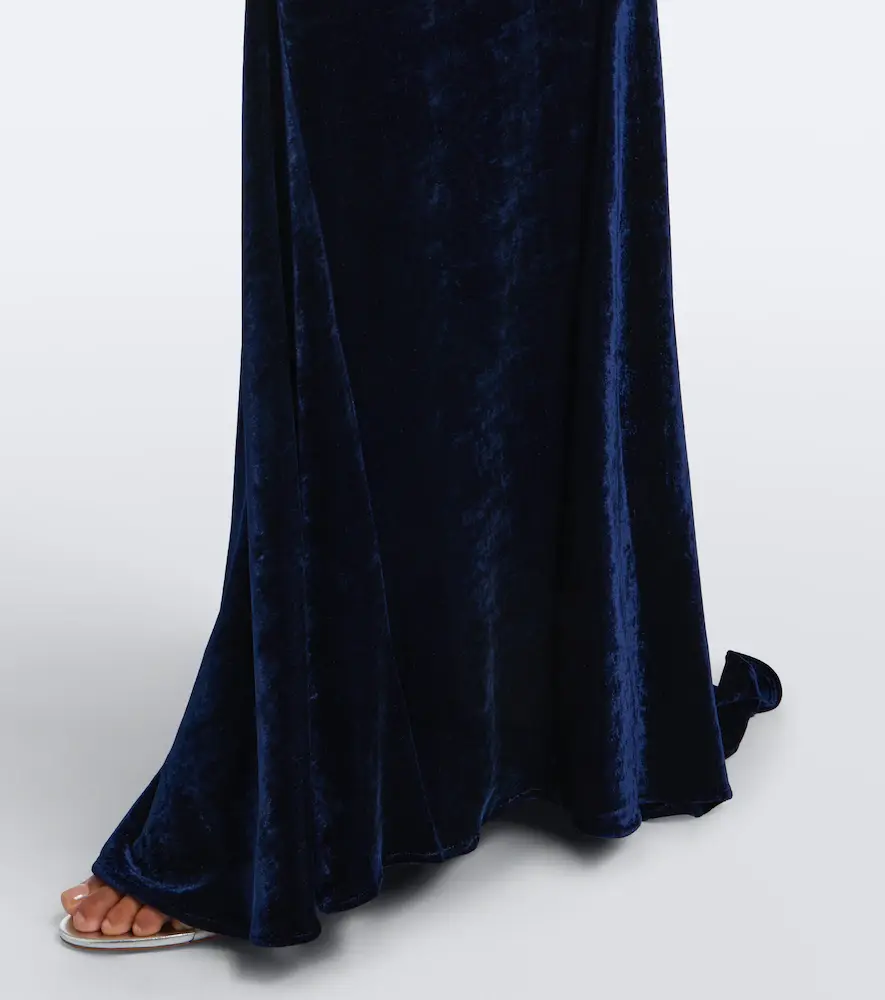 Rabanne Cutout embellished velvet gown | Thumbnail 6 Rabanne Cutout embellished velvet gown | Thumbnail 6