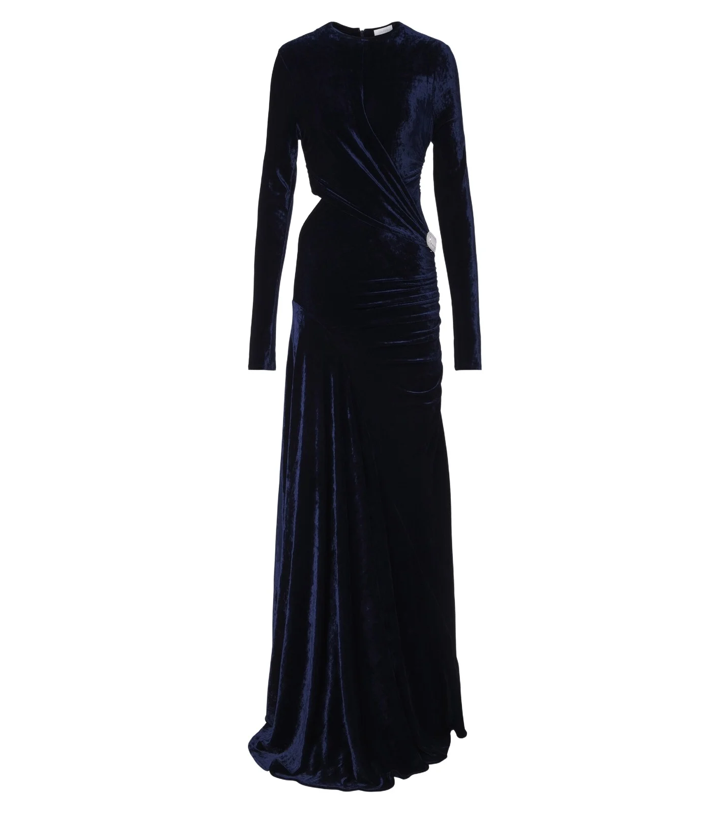 Cutout embellished velvet gown Cutout embellished velvet gown