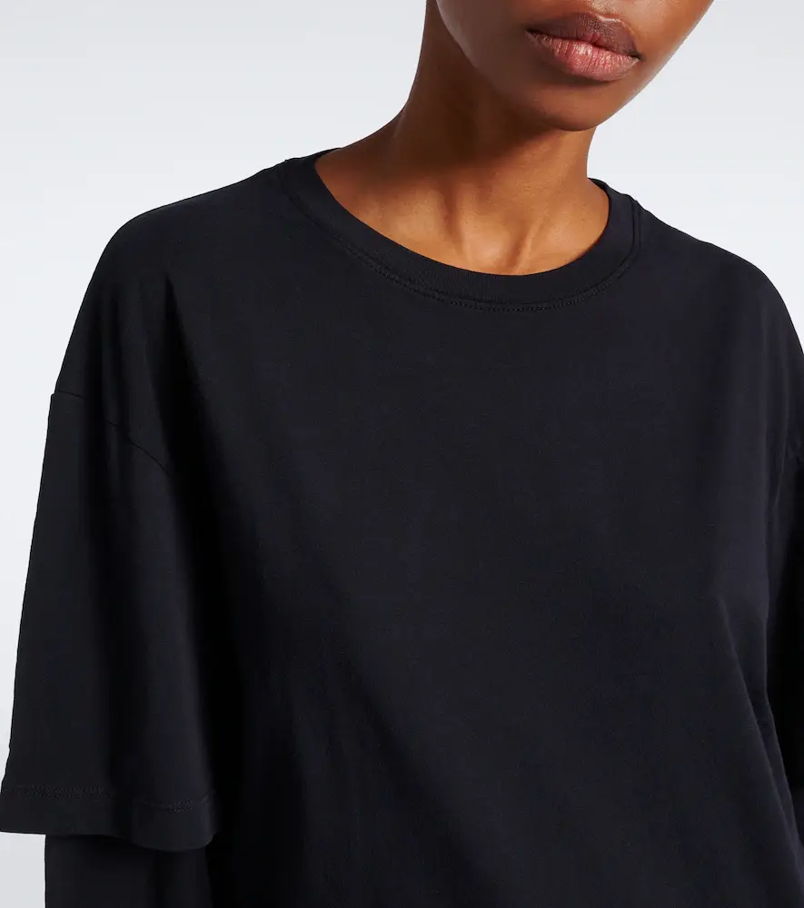 AGOLDE Lois layered cotton jersey T-shirt | Thumbnail 4