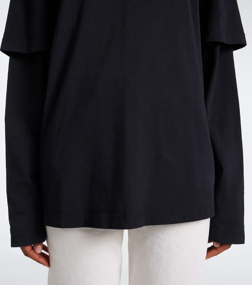 AGOLDE Lois layered cotton jersey T-shirt | Thumbnail 5