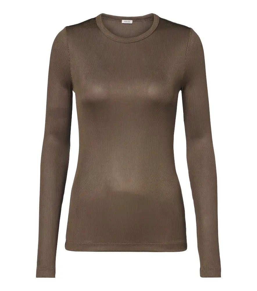 Delphi ribbed-knit top Delphi ribbed-knit top