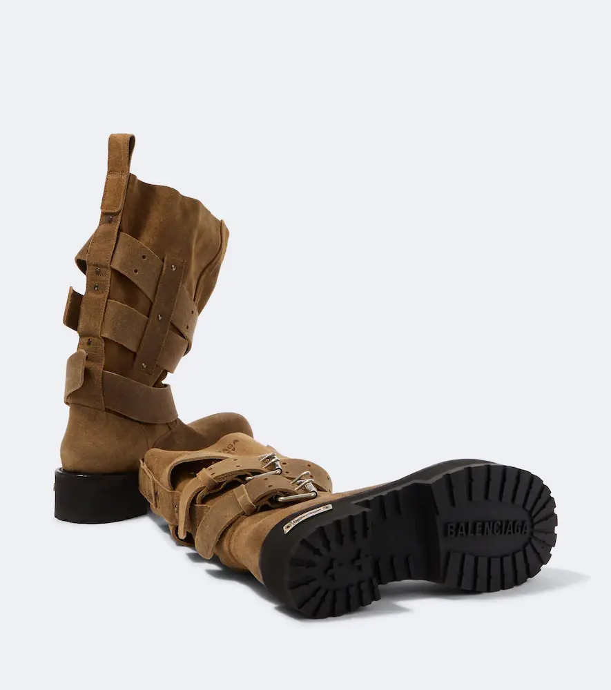 Balenciaga Venom suede biker boots | Thumbnail 3