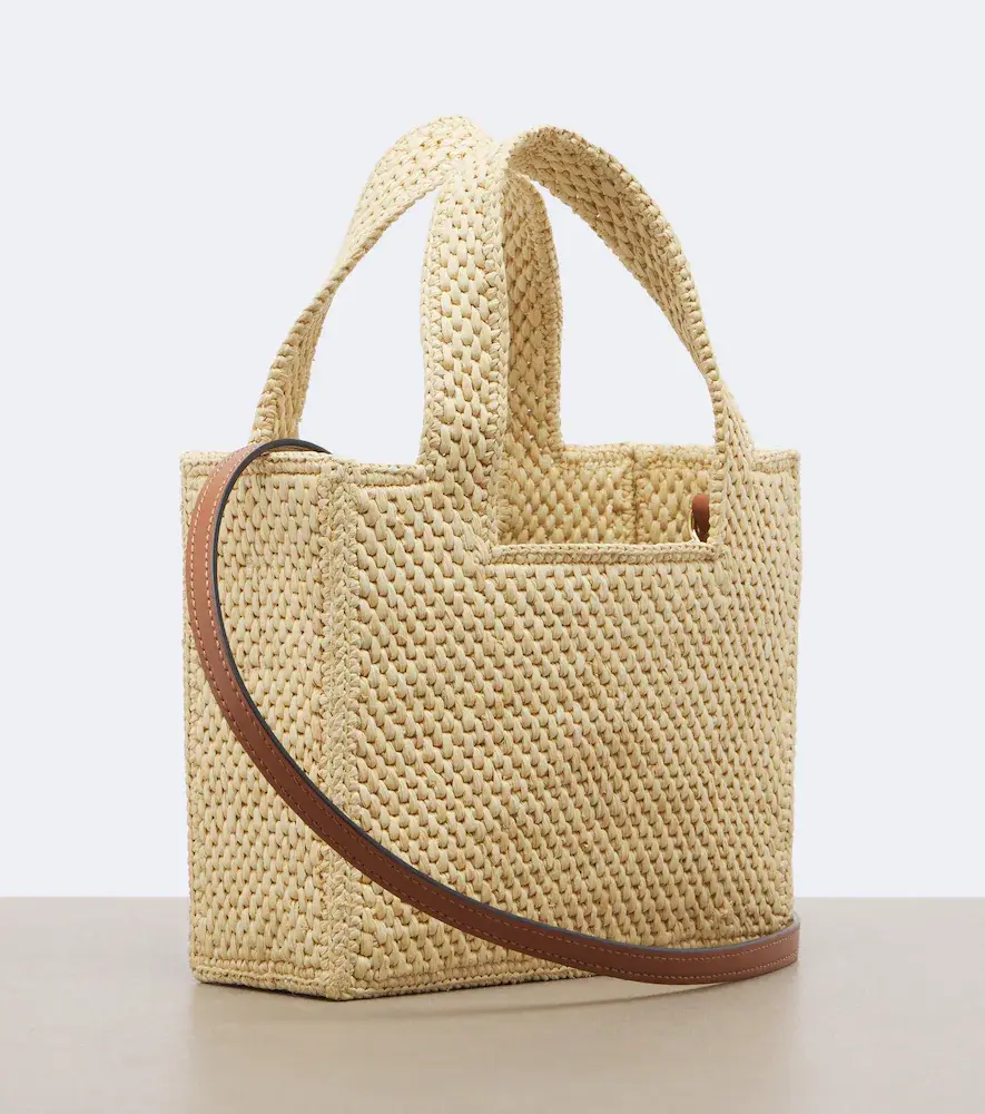 Loewe Logo Mini raffia top-handle bag | Thumbnail 2 Loewe Logo Mini raffia top-handle bag | Thumbnail 2