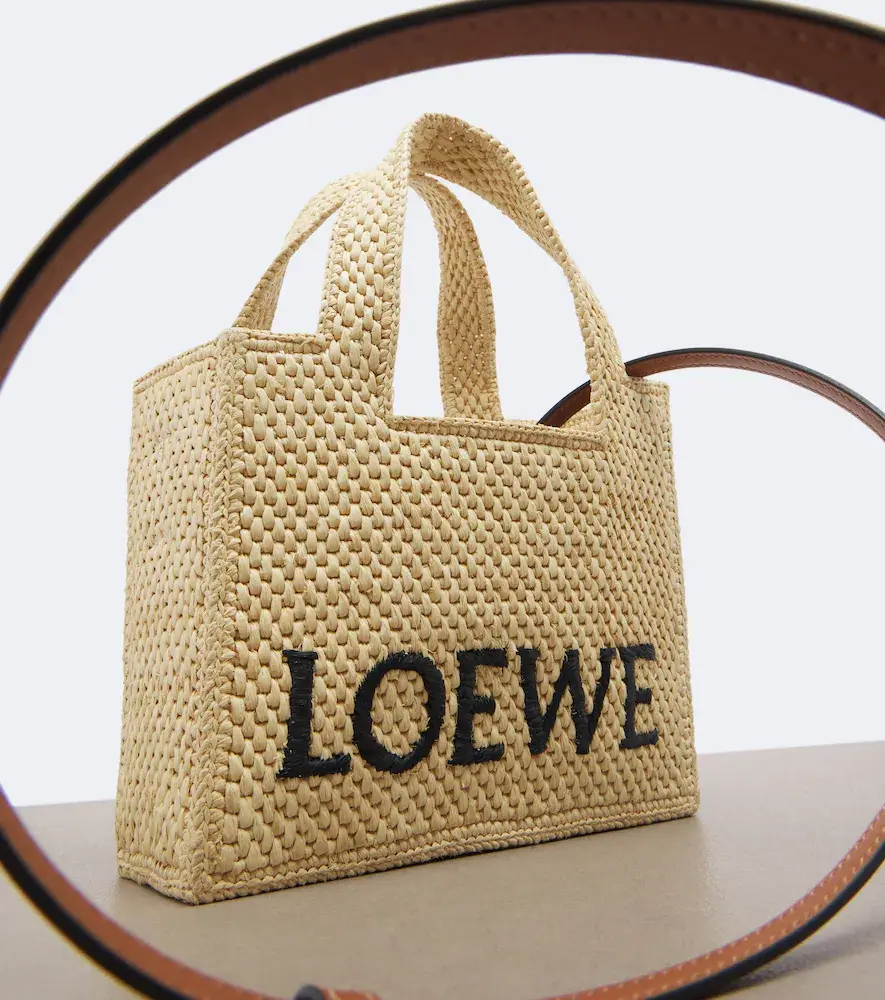 Loewe Logo Mini raffia top-handle bag | Thumbnail 3 Loewe Logo Mini raffia top-handle bag | Thumbnail 3