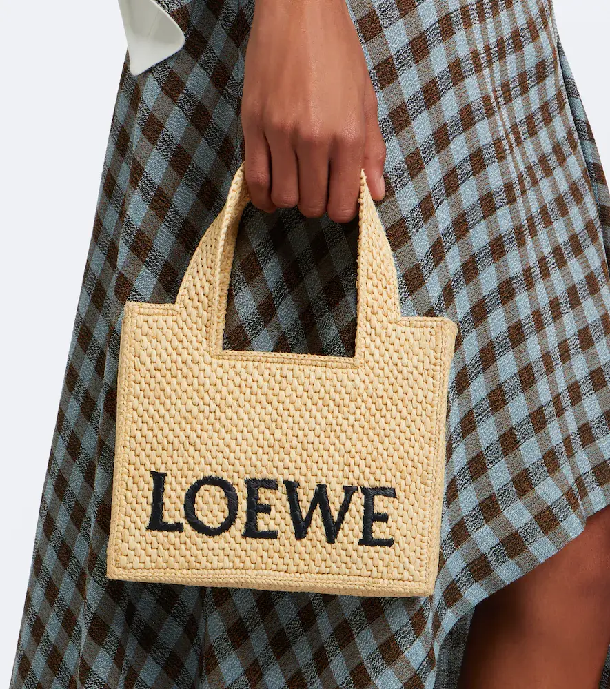 Loewe Logo Mini raffia top-handle bag | Thumbnail 5 Loewe Logo Mini raffia top-handle bag | Thumbnail 5