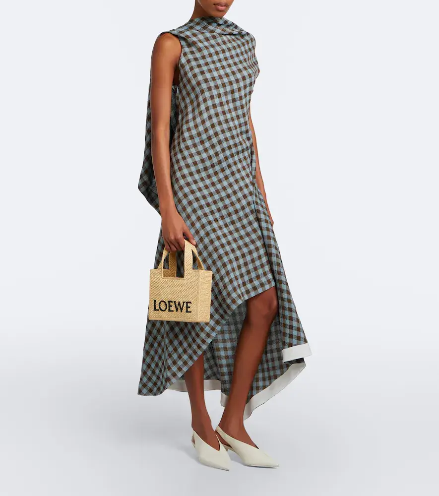 Loewe Logo Mini raffia top-handle bag | Thumbnail 6 Loewe Logo Mini raffia top-handle bag | Thumbnail 6