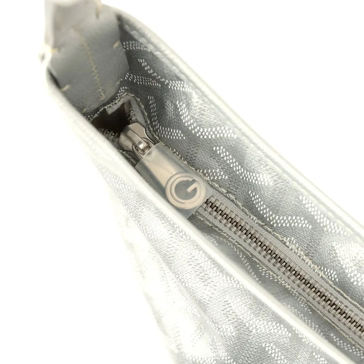 goyard Goyard Goyardine Silver Metallic Boheme Hobo Palladium Hardware | Thumbnail 7 goyard Goyard Goyardine Silver Metallic Boheme Hobo Palladium Hardware | Thumbnail 7