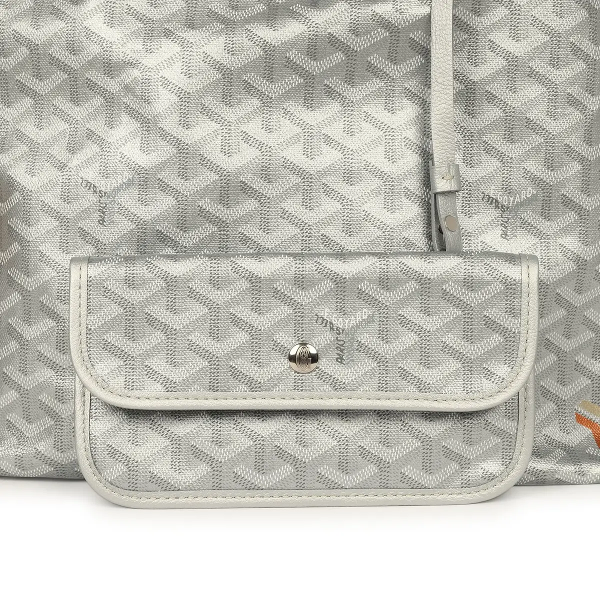 goyard Goyard Goyardine Silver Metallic Boheme Hobo Palladium Hardware | Thumbnail 8 goyard Goyard Goyardine Silver Metallic Boheme Hobo Palladium Hardware | Thumbnail 8