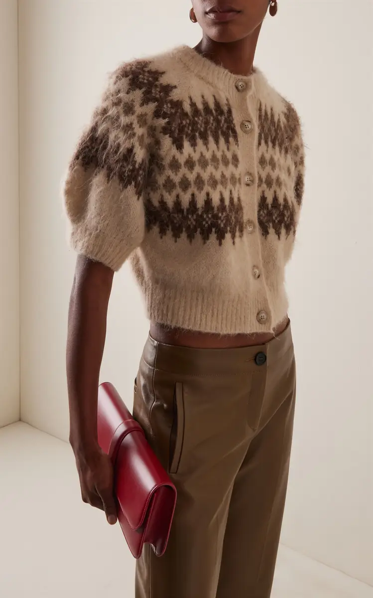 Citizens of Humanity Molly Puff-Sleeve Fair Isle Knit Cardigan | Thumbnail 3 Citizens of Humanity Molly Puff-Sleeve Fair Isle Knit Cardigan | Thumbnail 3