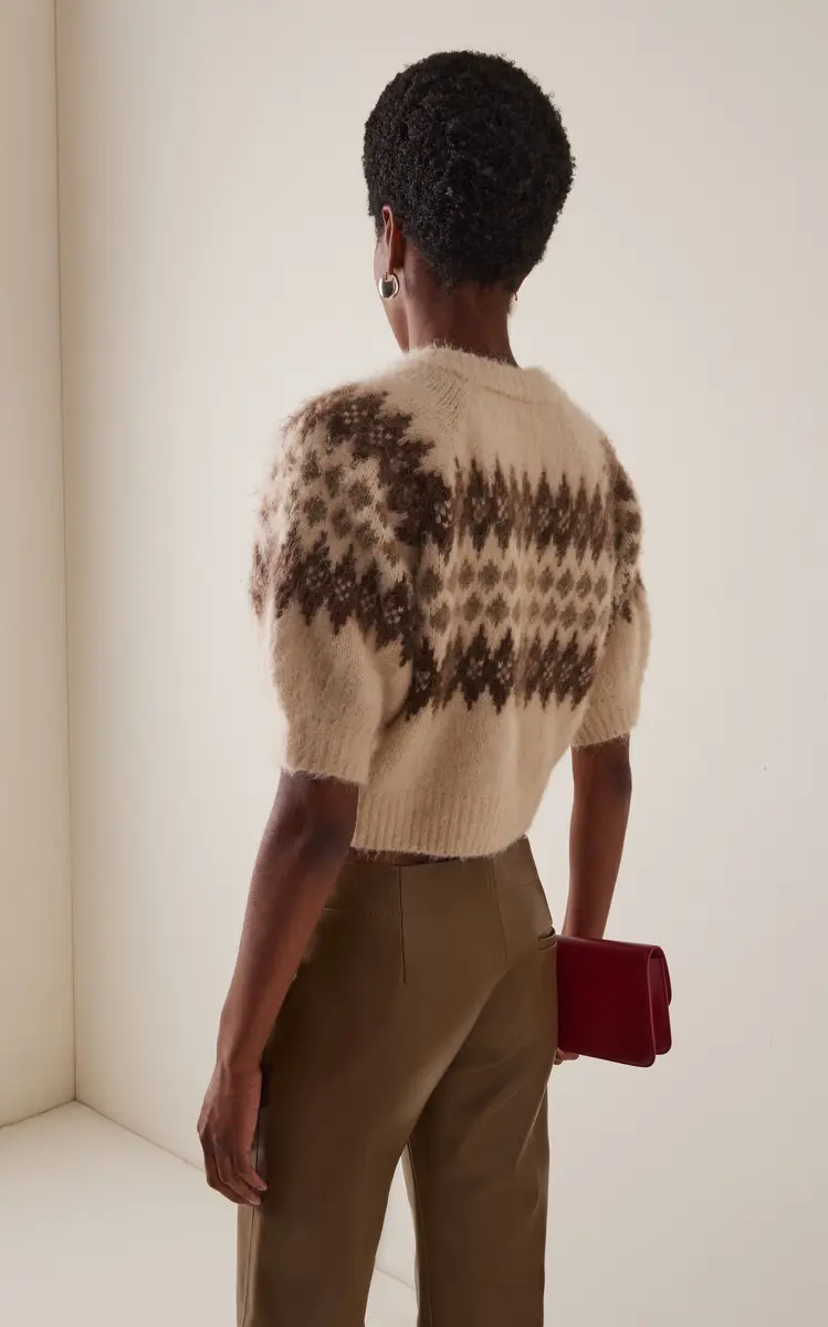Citizens of Humanity Molly Puff-Sleeve Fair Isle Knit Cardigan | Thumbnail 4 Citizens of Humanity Molly Puff-Sleeve Fair Isle Knit Cardigan | Thumbnail 4