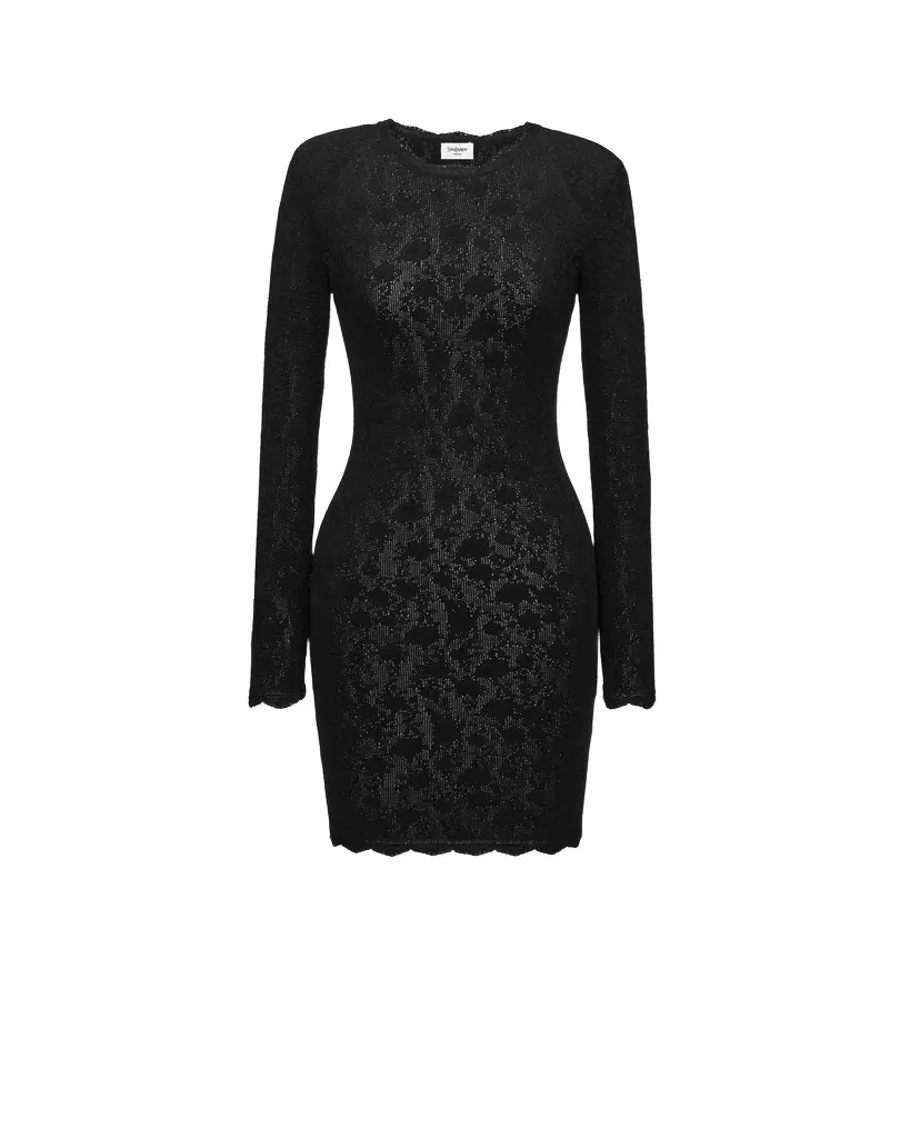 mini dress in floral mesh knit mini dress in floral mesh knit