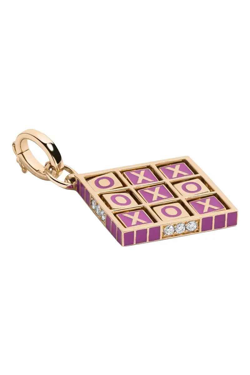 MINED AND FOUND Diamond Purple Xoxo Pendant | Thumbnail 2 MINED AND FOUND Diamond Purple Xoxo Pendant | Thumbnail 2