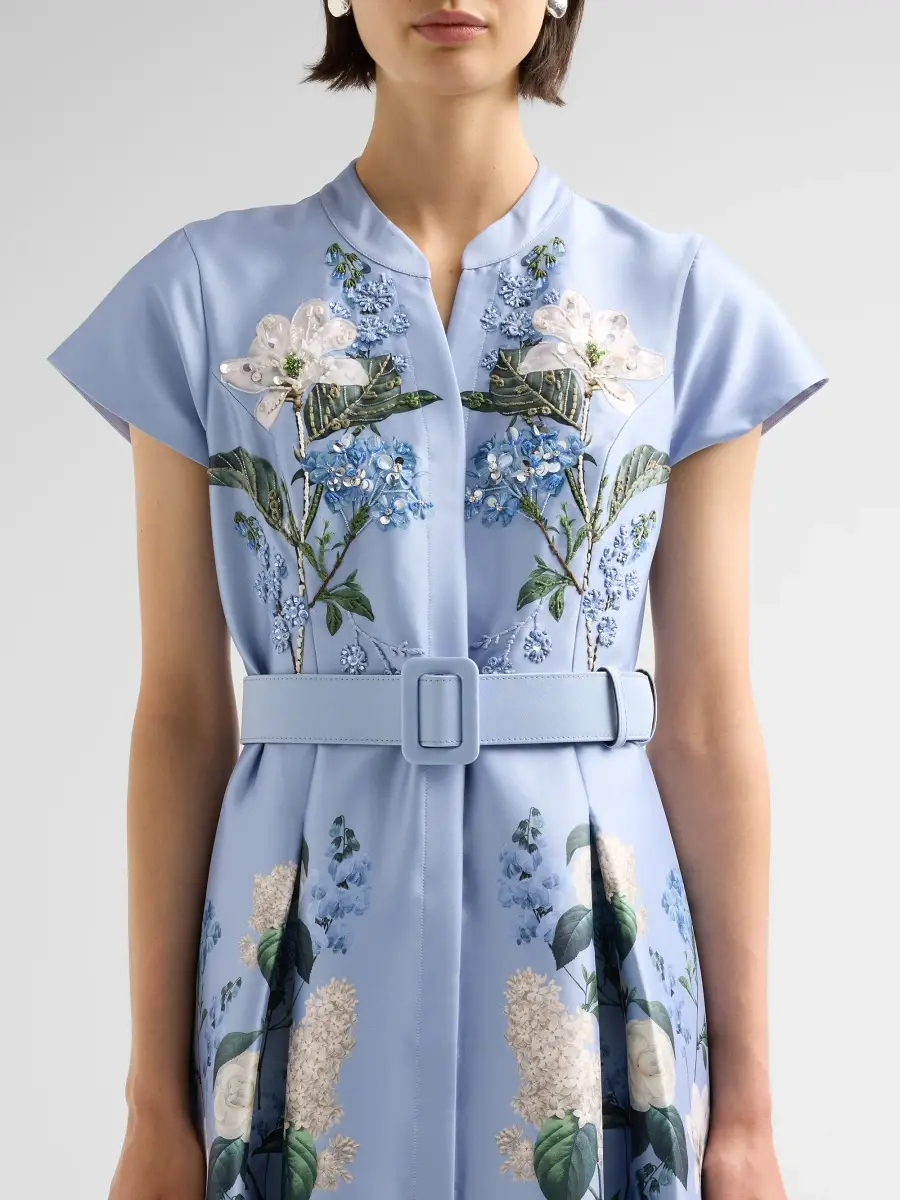 SACHIN & BABI Women's Marta Beaded Floral Belted Shirtwaist Gown | Thumbnail 5 SACHIN & BABI Women's Marta Beaded Floral Belted Shirtwaist Gown | Thumbnail 5