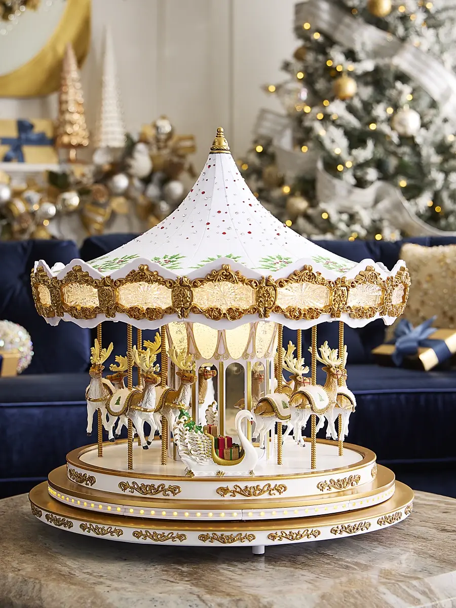 Mr Christmas Holiday Holly Carousel | Thumbnail 3 Mr Christmas Holiday Holly Carousel | Thumbnail 3