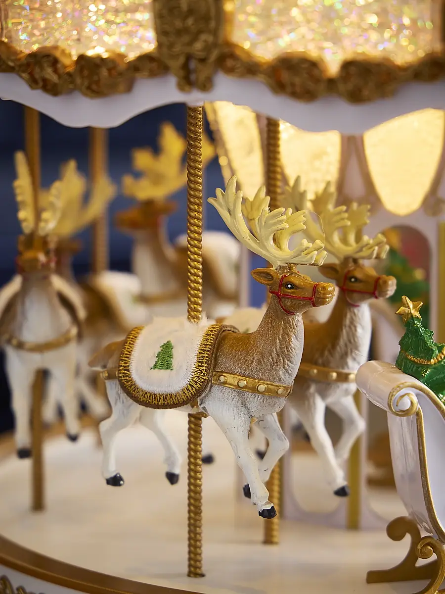 Mr Christmas Holiday Holly Carousel | Thumbnail 5 Mr Christmas Holiday Holly Carousel | Thumbnail 5