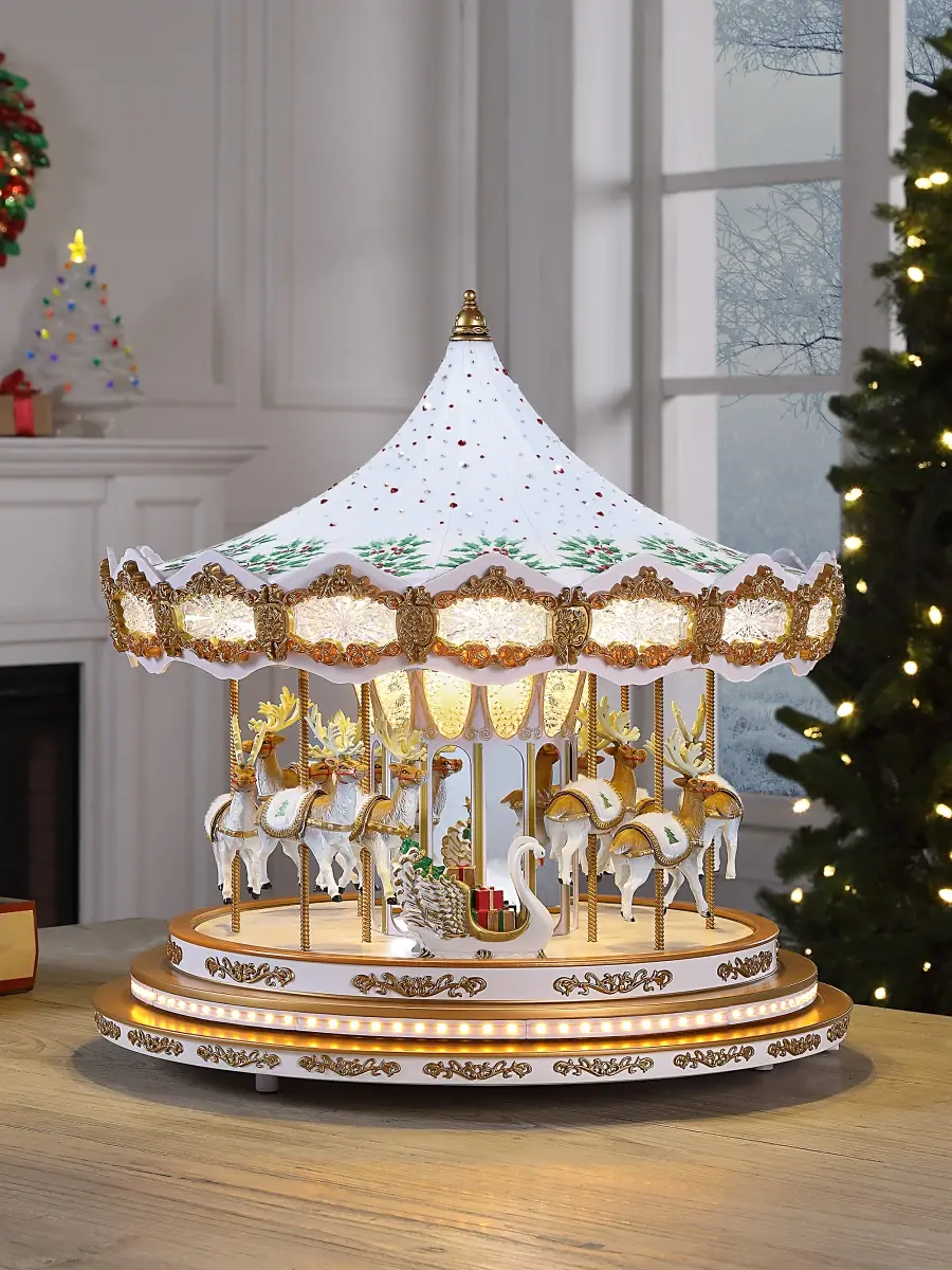 Mr Christmas Holiday Holly Carousel | Thumbnail 6 Mr Christmas Holiday Holly Carousel | Thumbnail 6