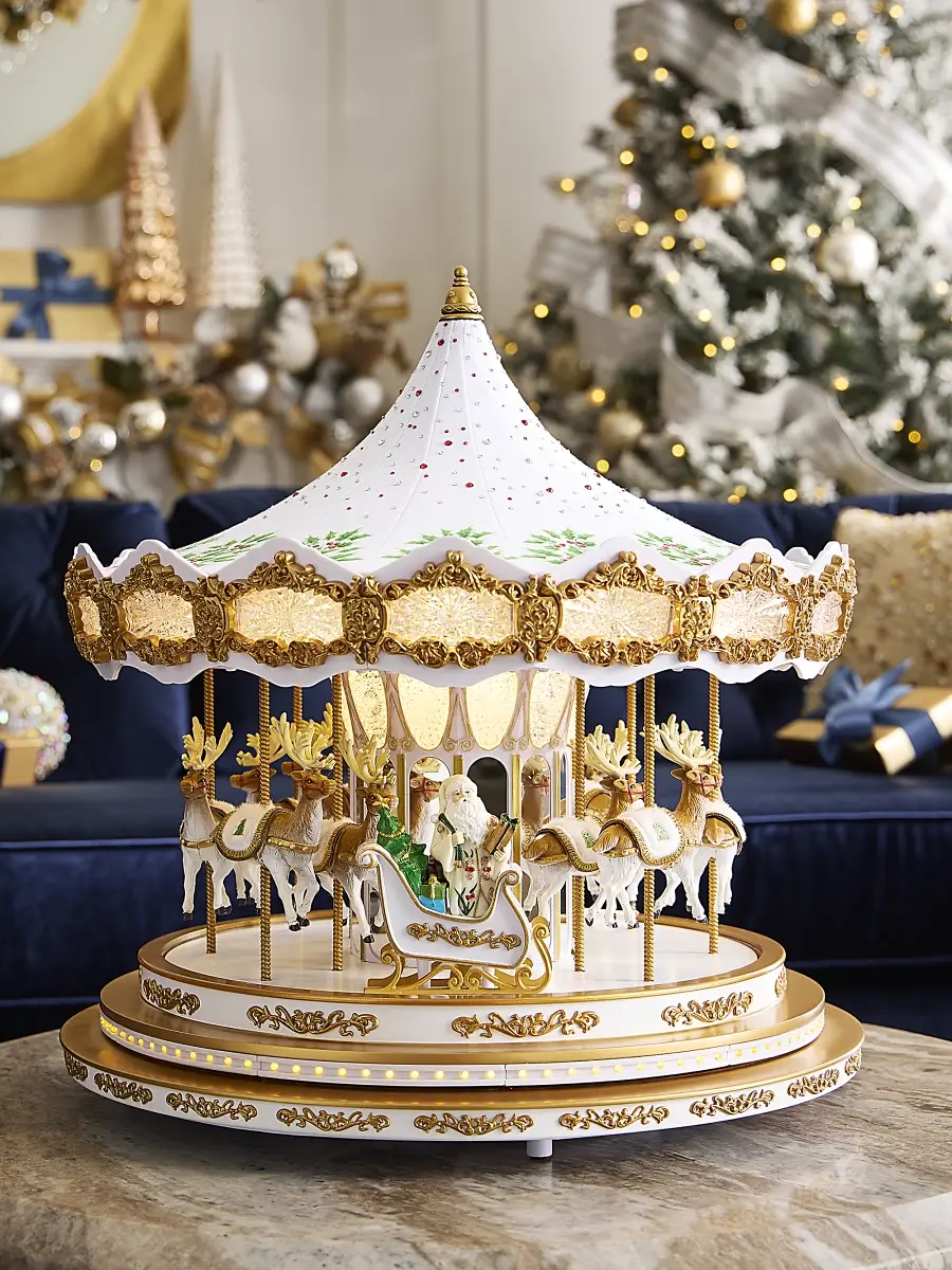 Mr Christmas Holiday Holly Carousel