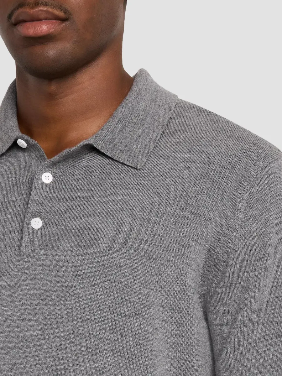 Simkhai Men's Reynolds Long-Sleeve Polo Shirt | Thumbnail 5 Simkhai Men's Reynolds Long-Sleeve Polo Shirt | Thumbnail 5