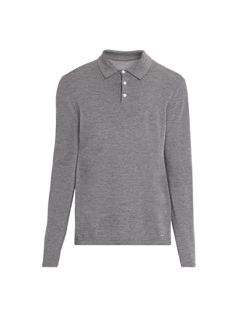 Simkhai Men's Reynolds Long-Sleeve Polo Shirt