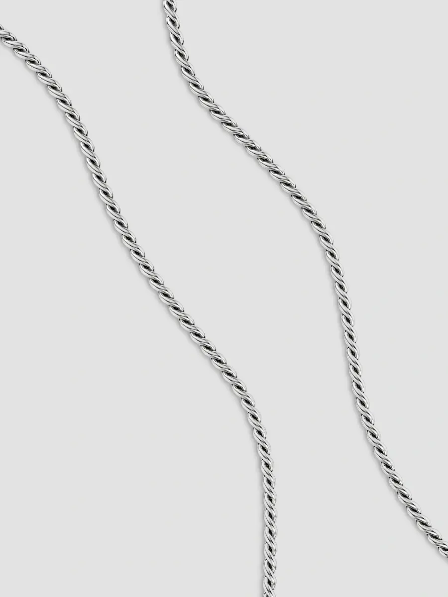 David Yurman Women's Sculpted Cable Chain Necklace in Sterling Silver, 3.7MM | Thumbnail 2 David Yurman Women's Sculpted Cable Chain Necklace in Sterling Silver, 3.7MM | Thumbnail 2