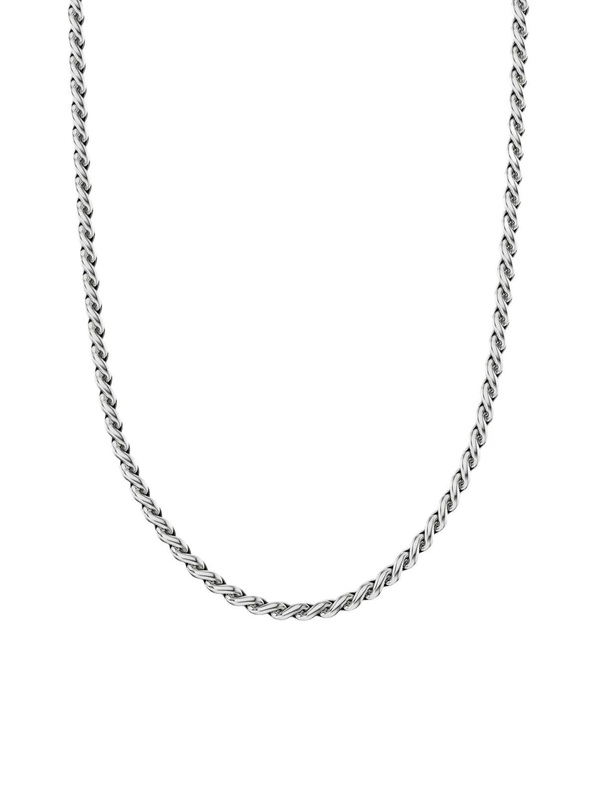 David Yurman Women's Sculpted Cable Chain Necklace in Sterling Silver, 3.7MM