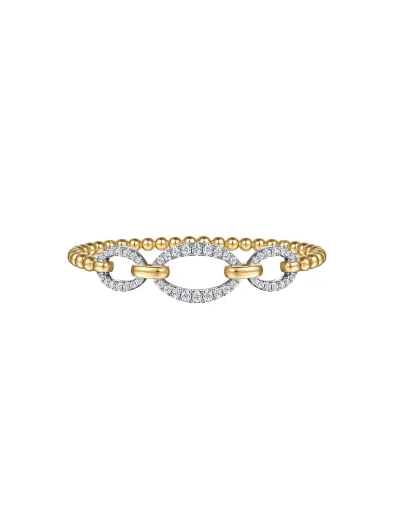 Gabriel & Co Women's Bujukan Two-Tone 14K Gold & 1.45 TCW Diamond Bangle