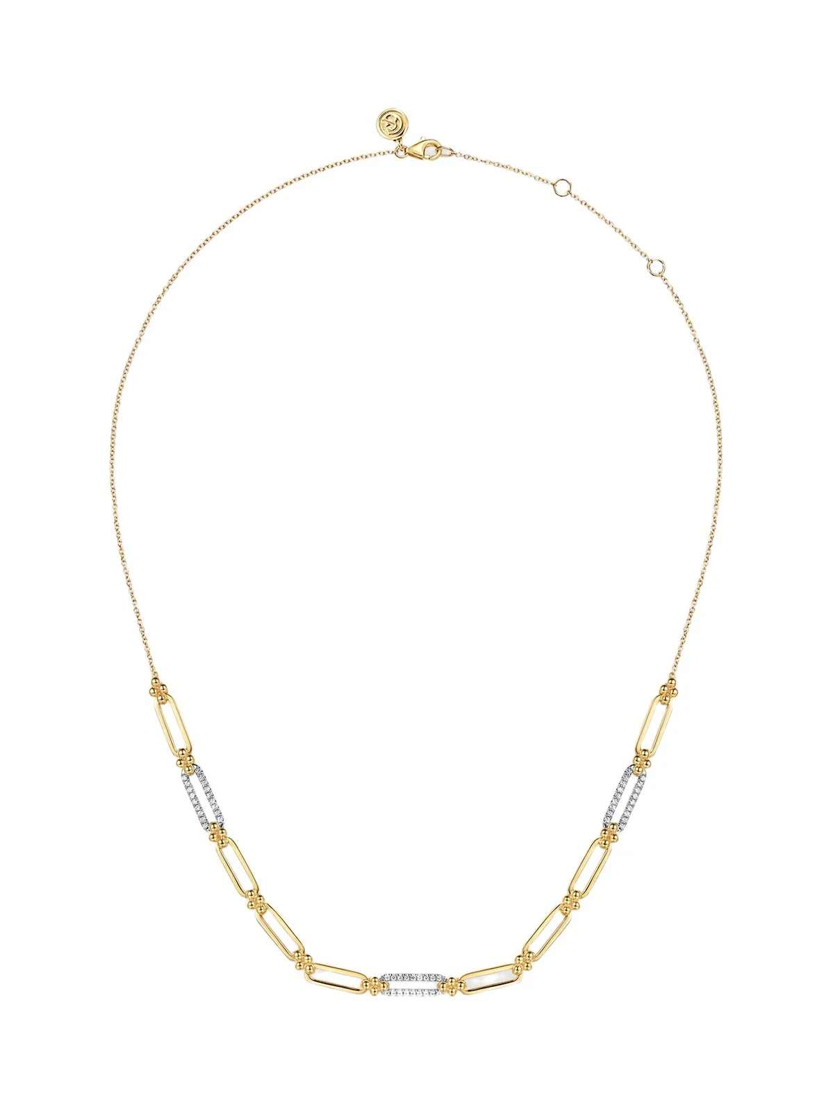 Women's Two-Tone 14K Gold & 0.32 TCW Diamond Chain Necklace Women's Two-Tone 14K Gold & 0.32 TCW Diamond Chain Necklace
