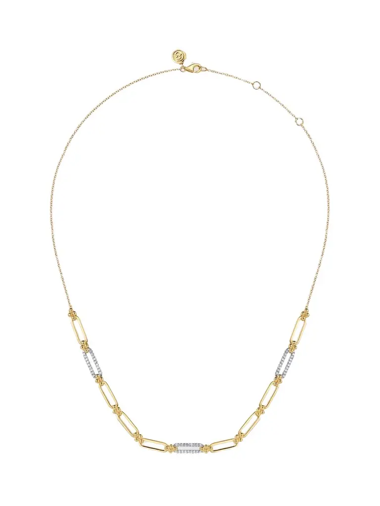 Gabriel & Co Women's Two-Tone 14K Gold & 0.32 TCW Diamond Chain Necklace