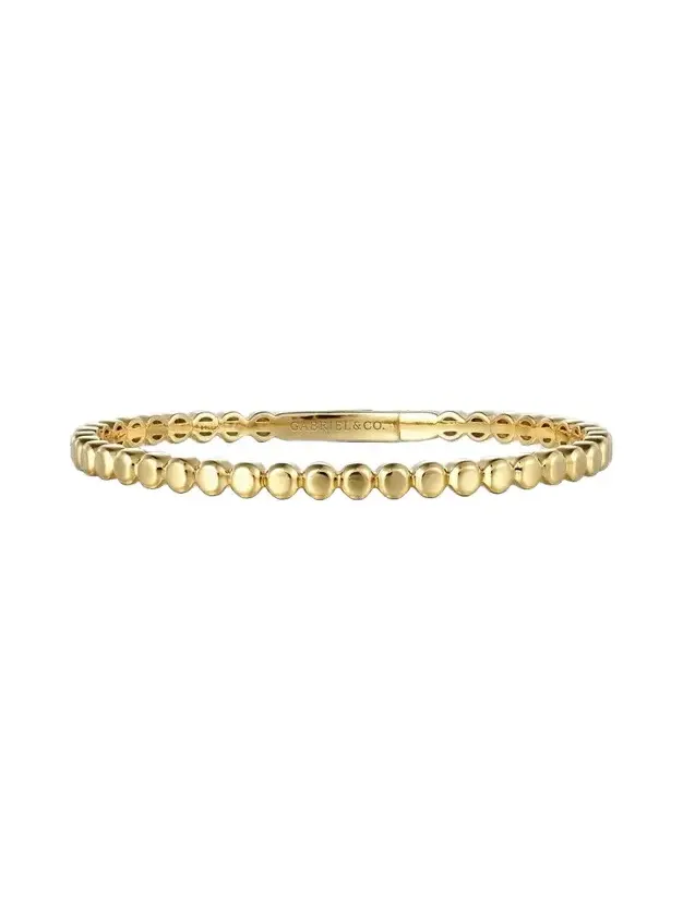 Women's 14K Yellow Gold Beaded Bangle Women's 14K Yellow Gold Beaded Bangle