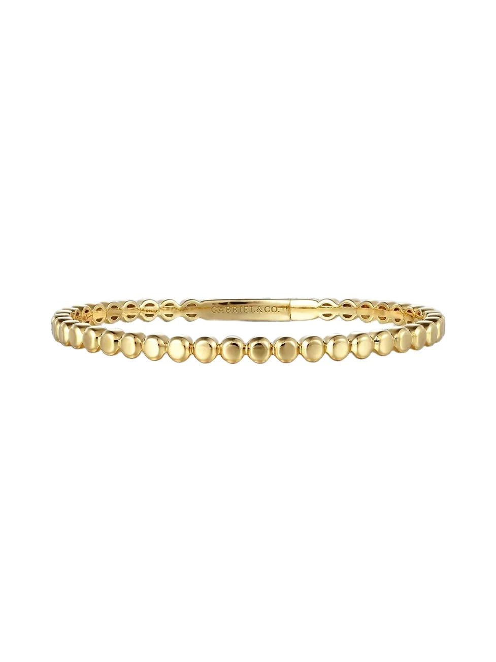Women's 14K Yellow Gold Beaded Bangle Women's 14K Yellow Gold Beaded Bangle