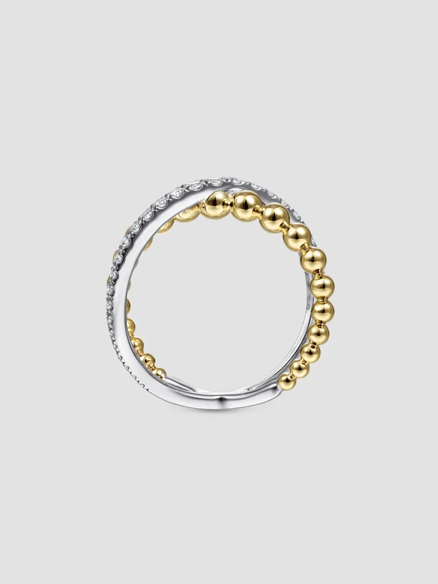 Gabriel & Co Women's Two-Tone 14K Gold & 0.44 TCW Diamond Ring | Thumbnail 4 Gabriel & Co Women's Two-Tone 14K Gold & 0.44 TCW Diamond Ring | Thumbnail 4