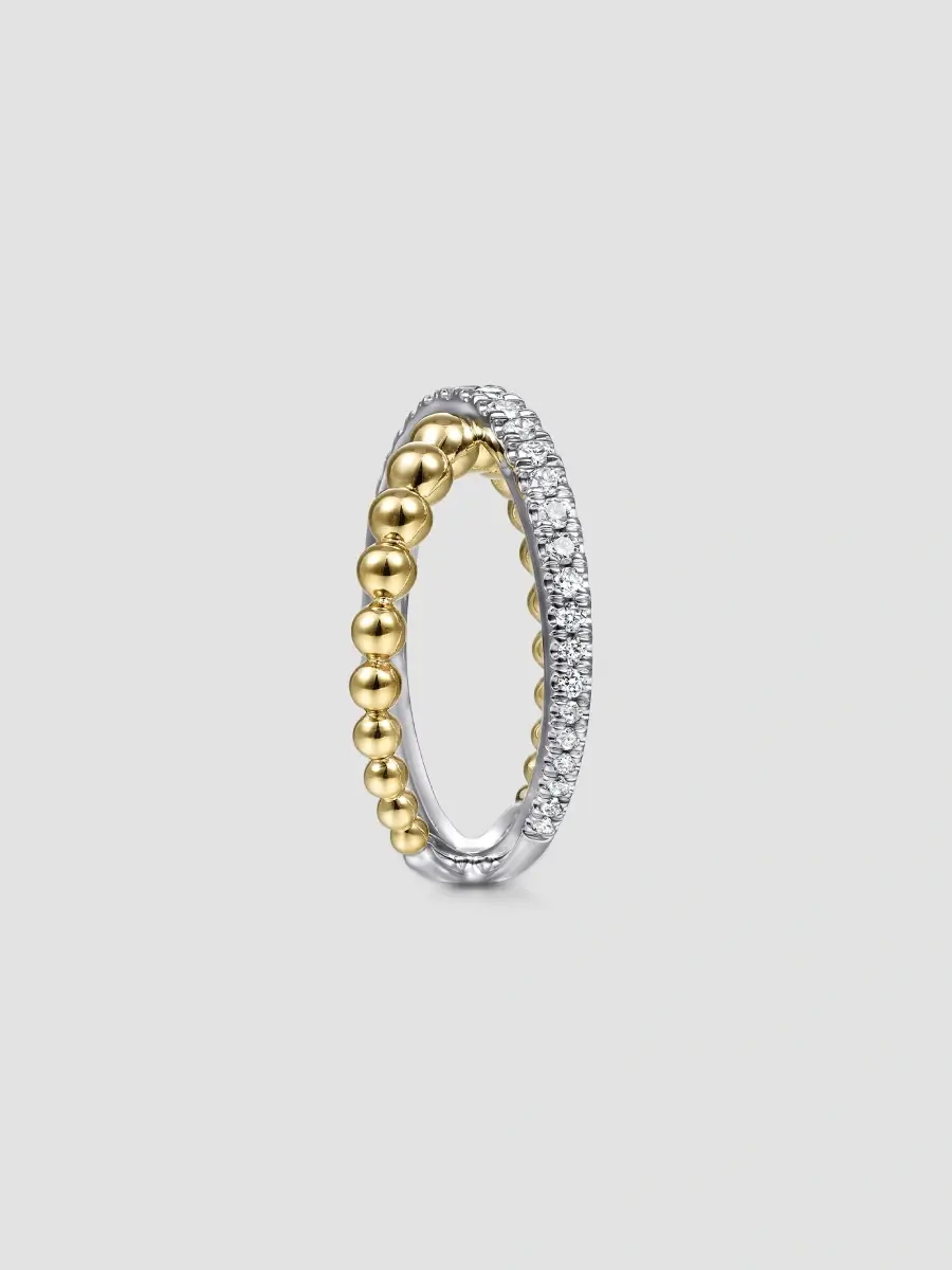 Gabriel & Co Women's Two-Tone 14K Gold & 0.44 TCW Diamond Ring | Thumbnail 5 Gabriel & Co Women's Two-Tone 14K Gold & 0.44 TCW Diamond Ring | Thumbnail 5