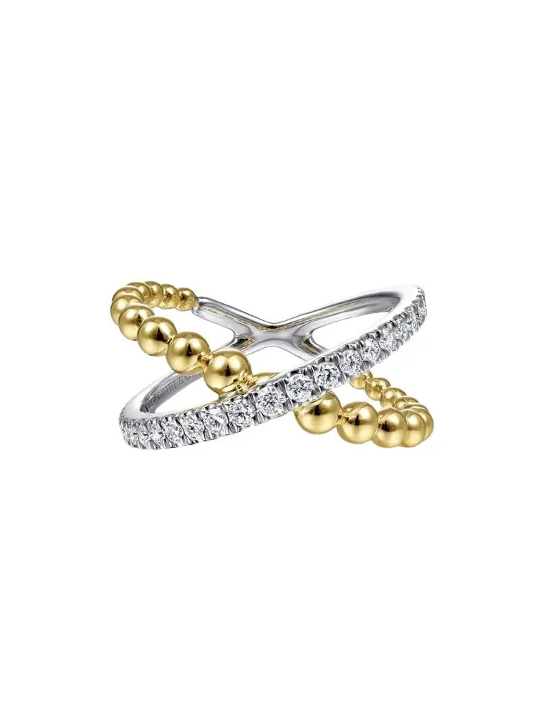 Gabriel & Co Women's Two-Tone 14K Gold & 0.44 TCW Diamond Ring