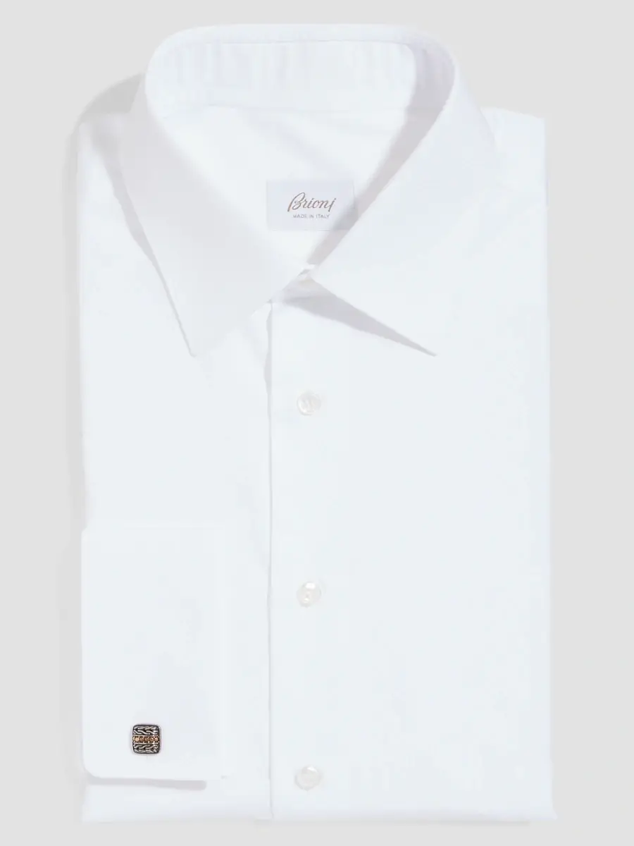 Brioni Men's French-Cuff Dress Shirt | Thumbnail 2 Brioni Men's French-Cuff Dress Shirt | Thumbnail 2